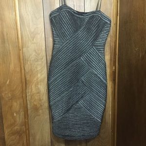 Sleeveless Black Glitter Dress